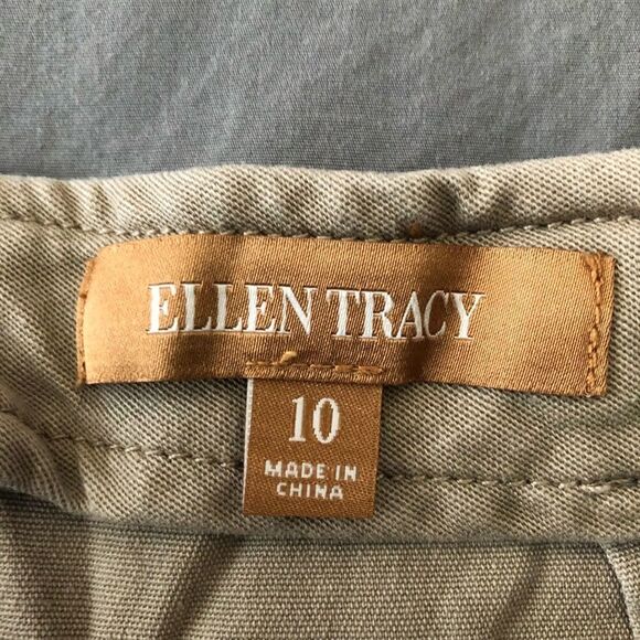 ELLEN Tracy size 10 Khaki skirt - Picture 3 of 5